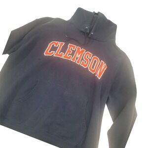 Champion Clemson Tigers NCAA Hoodie Sweatshirt‎ Mens XL Blue Orange